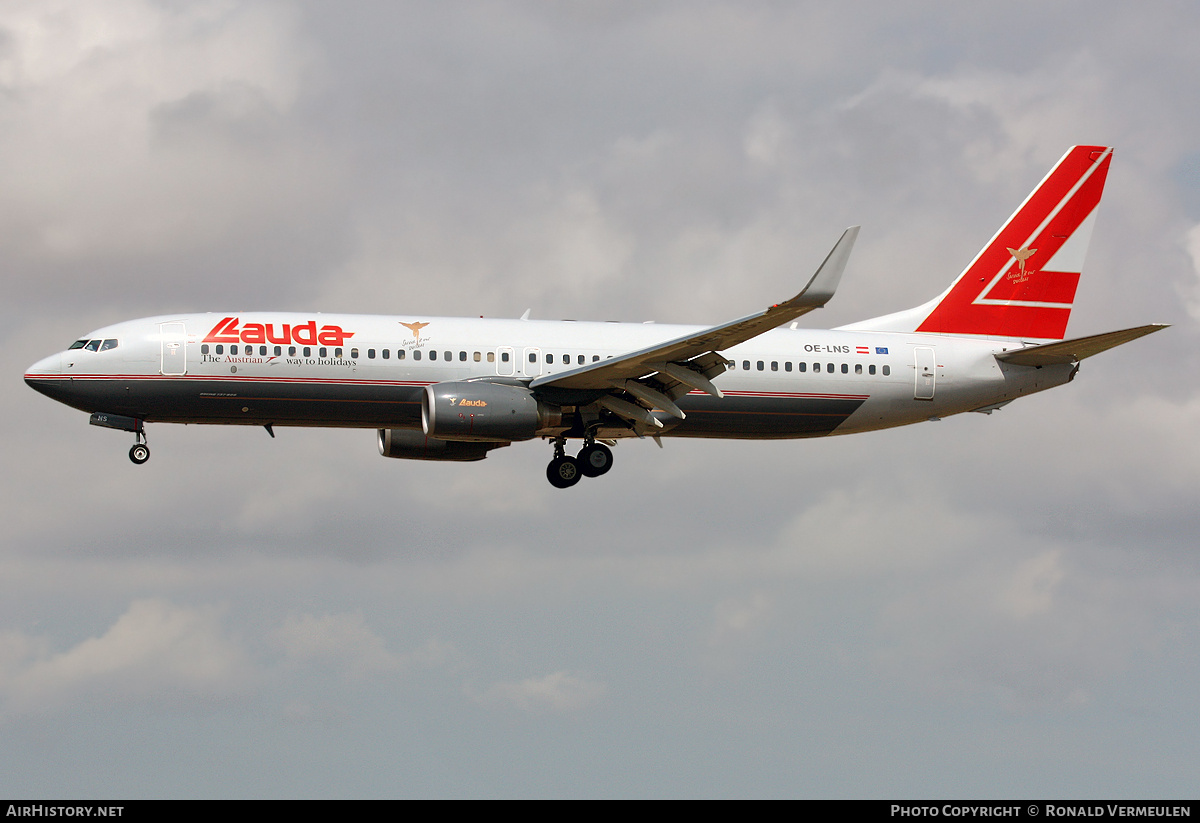 Aircraft Photo of OE-LNS | Boeing 737-8Z9 | Lauda Air | AirHistory.net #683724