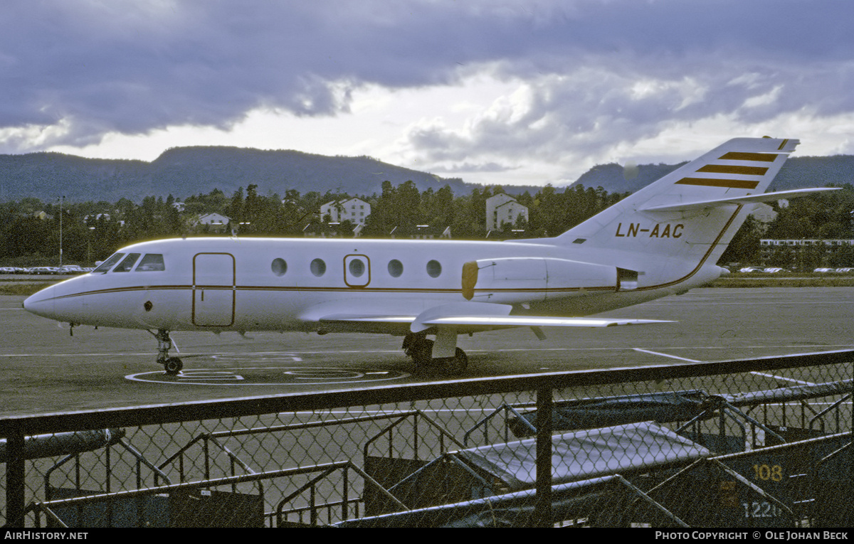 Aircraft Photo of LN-AAC | Dassault Falcon 20F | AirHistory.net #683755