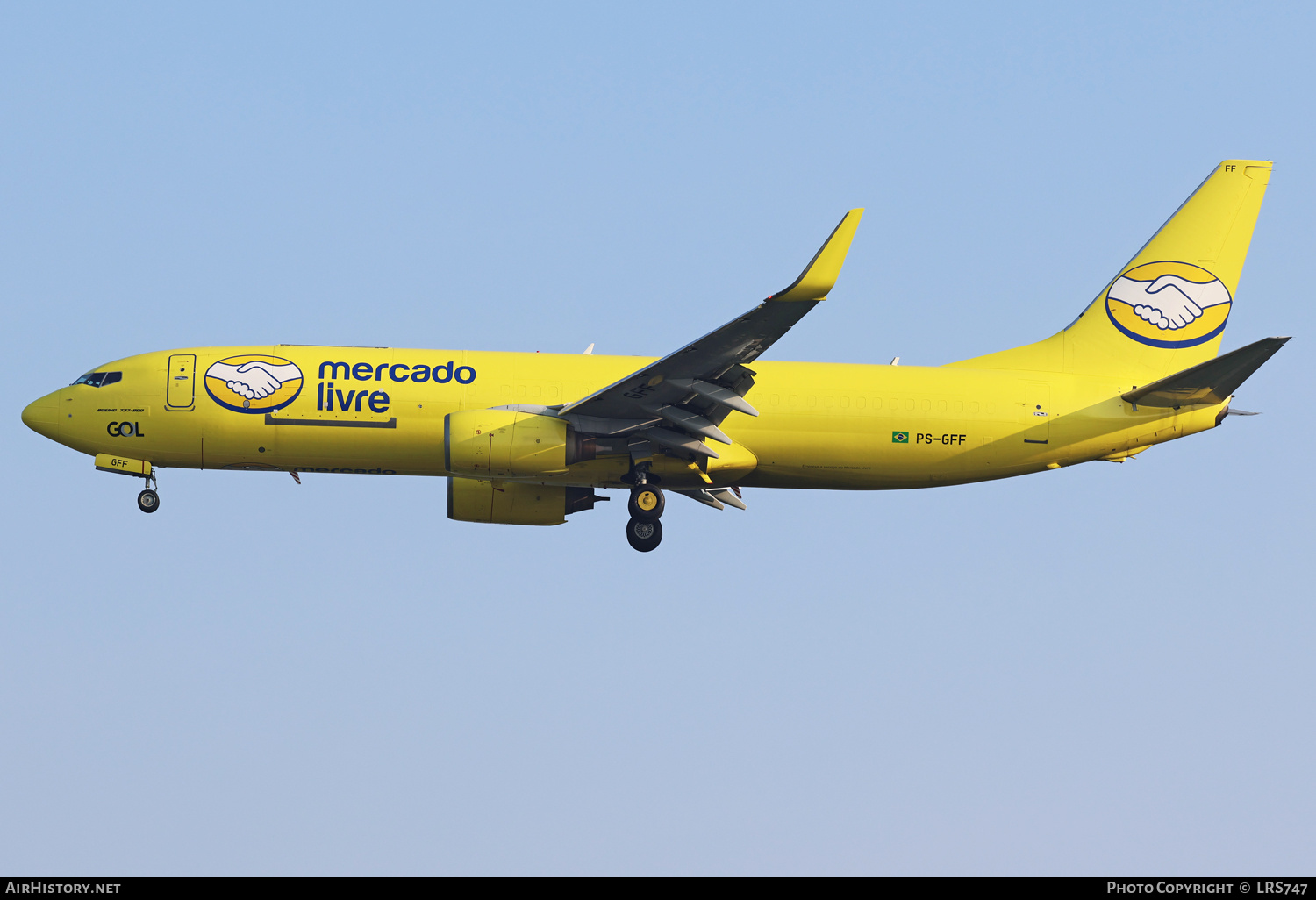Aircraft Photo of PS-GFF | Boeing 737-8EH(BCF) | Mercado Livre | AirHistory.net #683777