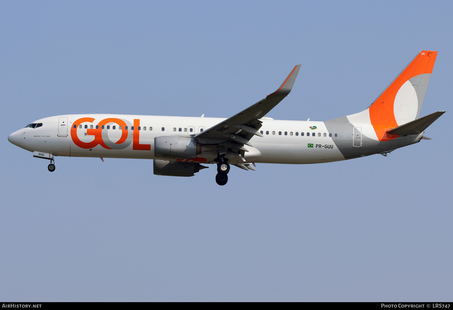 Aircraft Photo of PR-GUU | Boeing 737-8HX | GOL Linhas Aéreas | AirHistory.net #683802