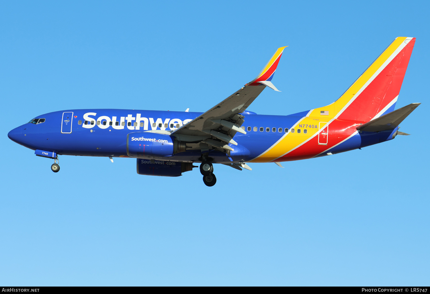 Aircraft Photo of N7740A | Boeing 737-7BD | Southwest Airlines | AirHistory.net #683815