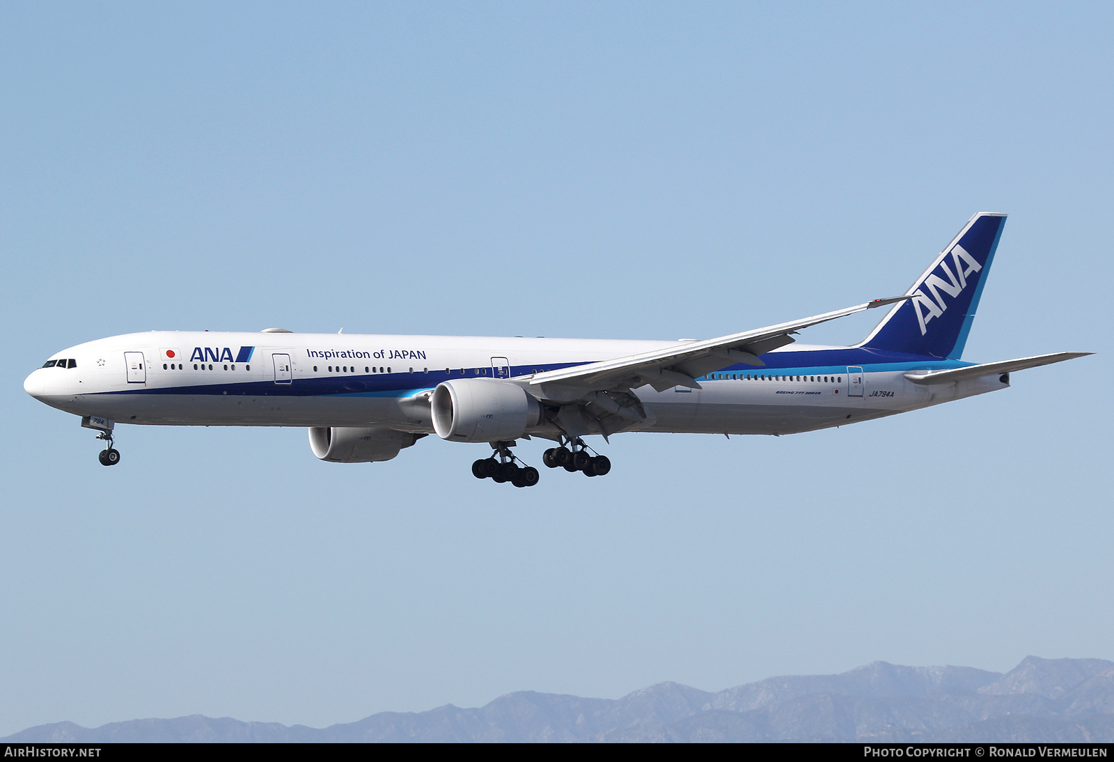 Aircraft Photo of JA794A | Boeing 777-300/ER | All Nippon Airways - ANA | AirHistory.net #683854