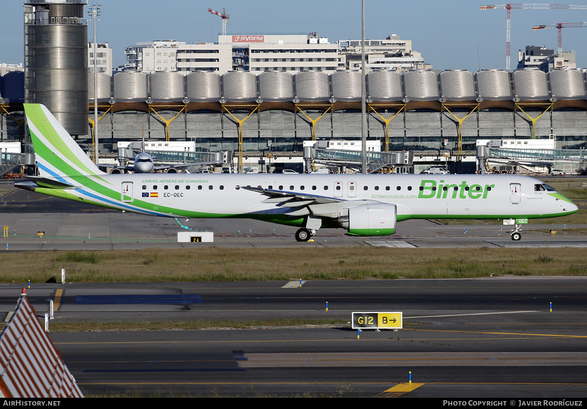 Aircraft Photo of EC-OEC | Embraer 195-E2 (ERJ-190-400) | Binter Canarias | AirHistory.net #683937