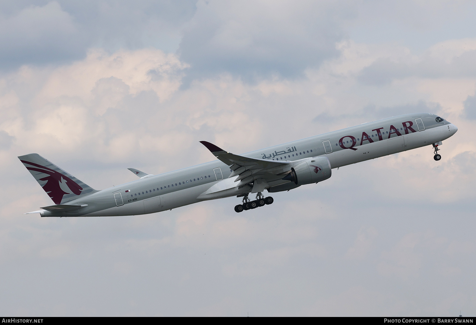 Aircraft Photo of A7-AOD | Airbus A350-1041 | Qatar Airways | AirHistory.net #683967