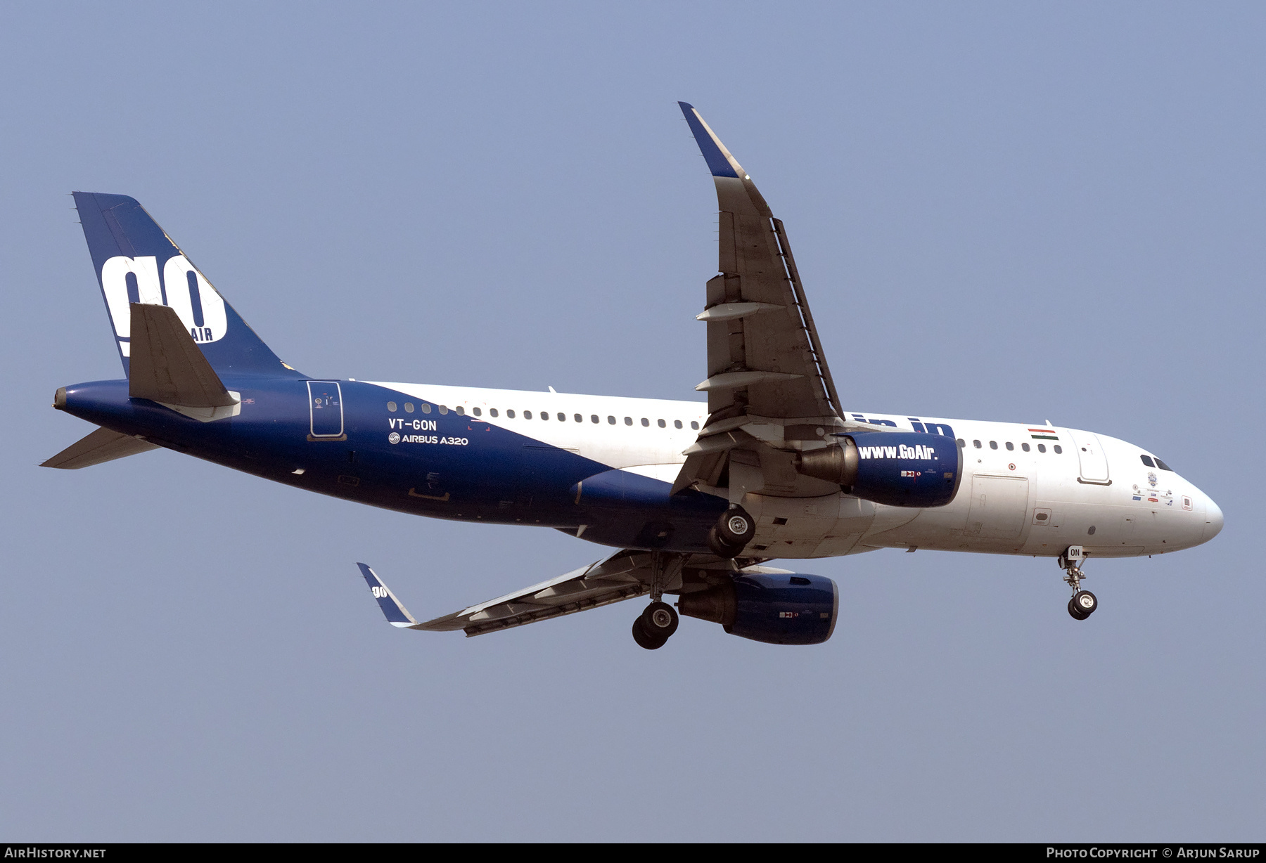 Aircraft Photo of VT-GON | Airbus A320-214 | GoAir | AirHistory.net #684016