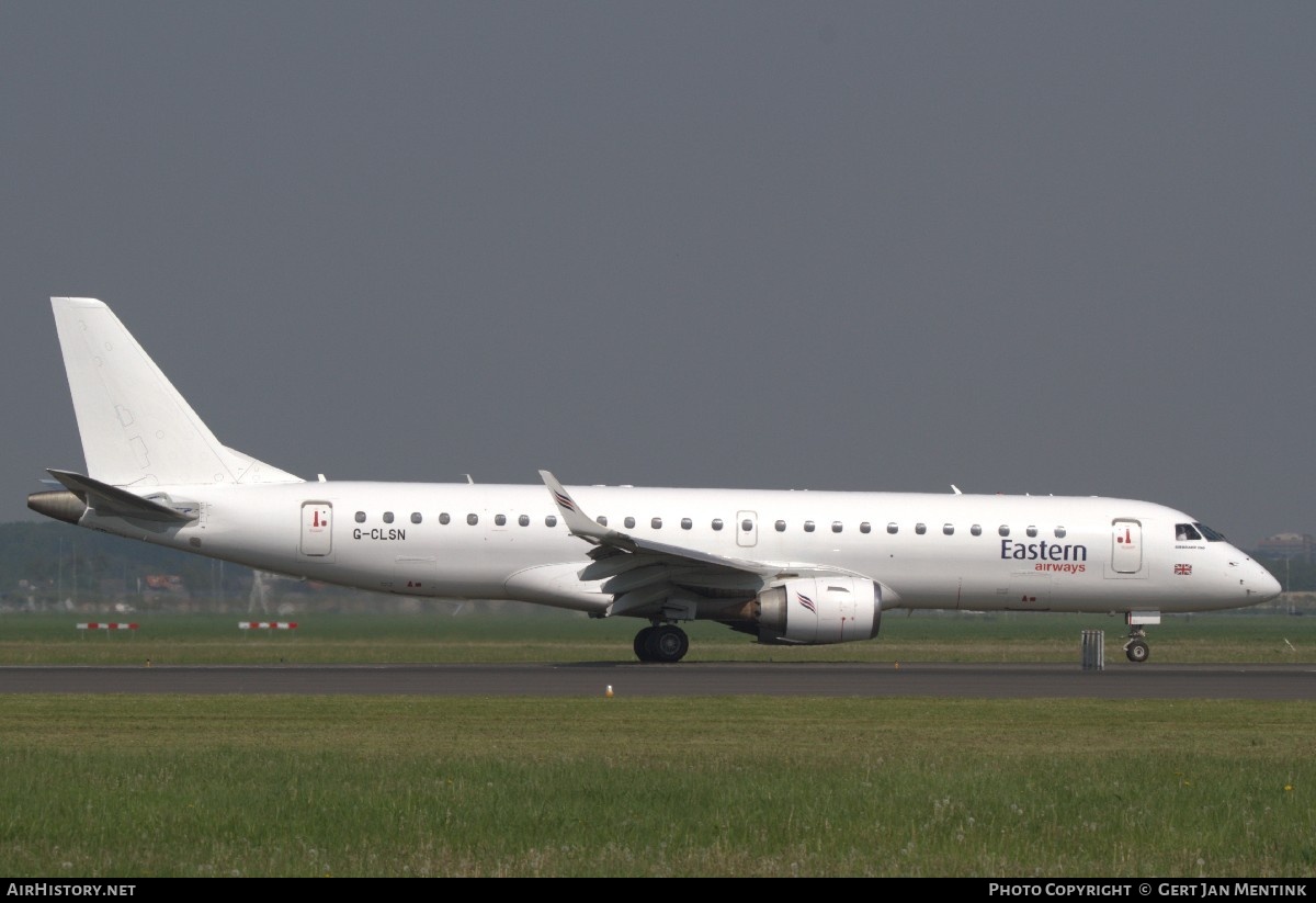 Aircraft Photo of G-CLSN | Embraer 190LR (ERJ-190-100LR) | Eastern Airways | AirHistory.net #684031