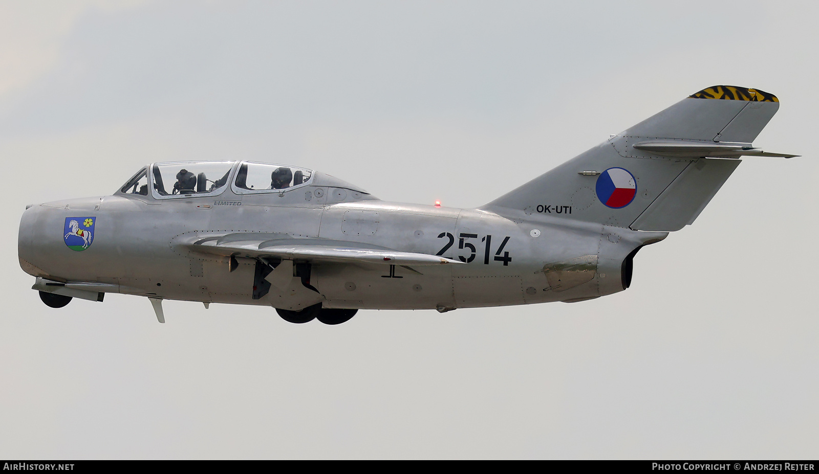 Aircraft Photo of OK-UTI / 2514 | PZL-Mielec SBLim-2 (MiG-15UTI) | Czechoslovakia - Air Force | AirHistory.net #684044