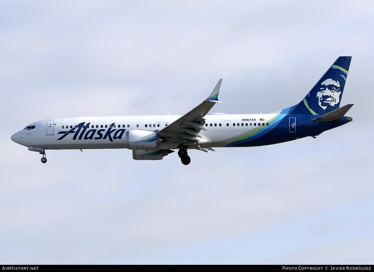 Aircraft Photo of N967AK | Boeing 737-9 Max 9 | Alaska Airlines | AirHistory.net #684200