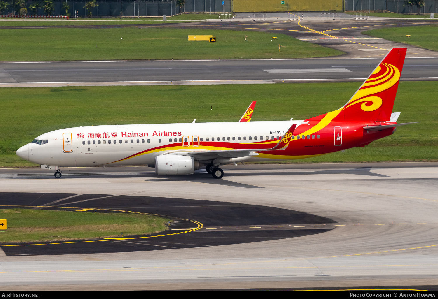 Aircraft Photo of B-1493 | Boeing 737-800 | Hainan Airlines | AirHistory.net #684223