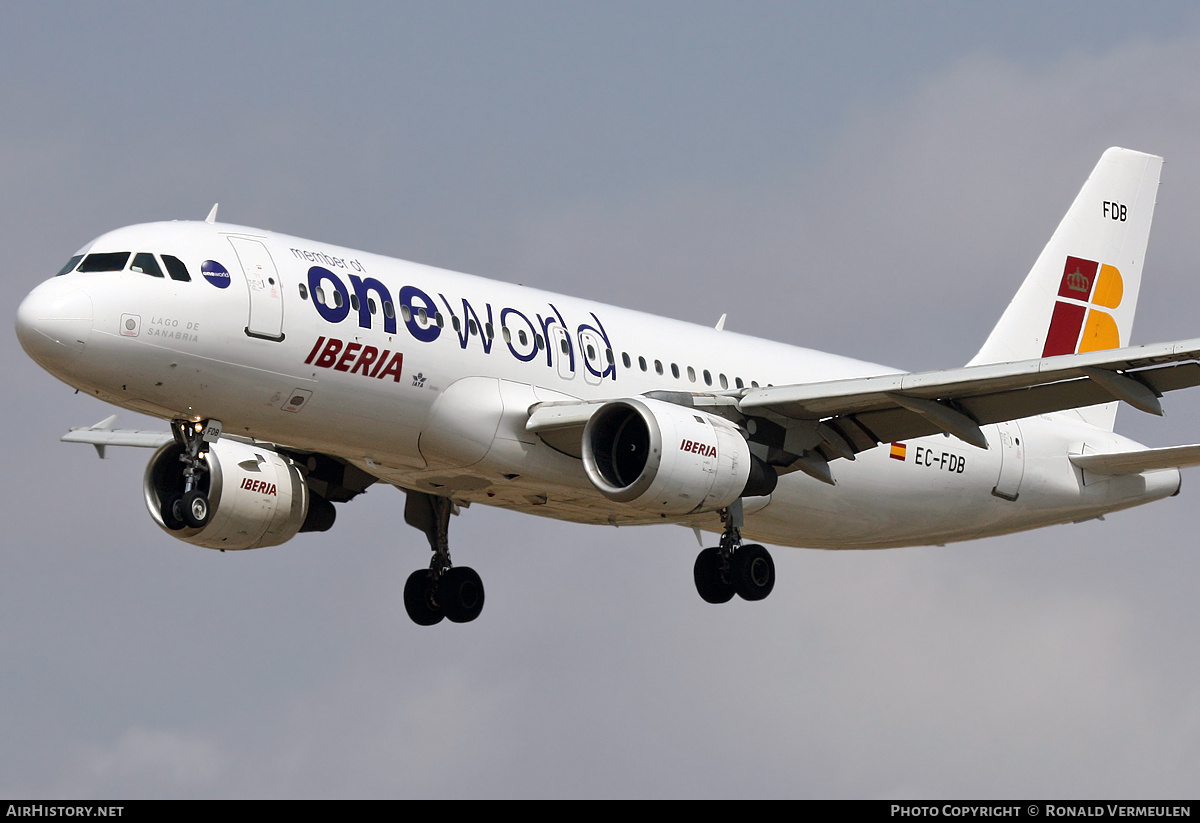 Aircraft Photo of EC-FDB | Airbus A320-211 | Iberia | AirHistory.net #684265