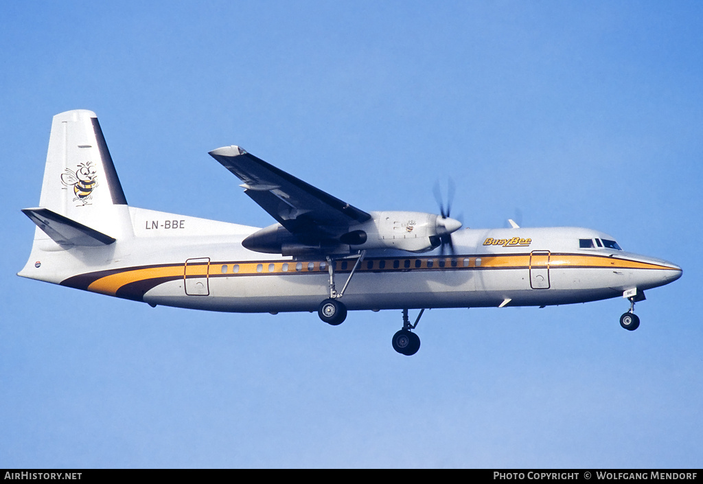 Aircraft Photo of LN-BBE | Fokker 50 | Busy Bee of Norway | AirHistory.net #684272