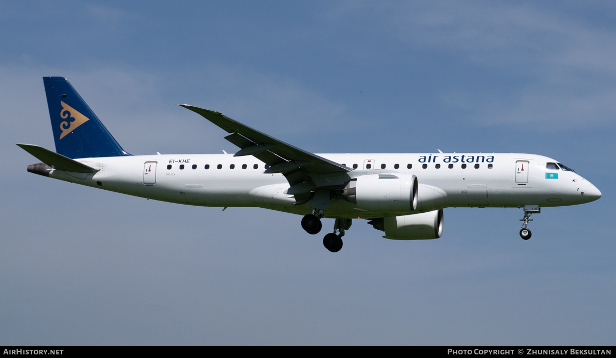 Aircraft Photo of EI-KHE | Embraer 190-E2 (ERJ-190-300) | Air Astana | AirHistory.net #684276