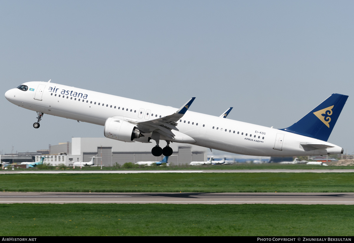Aircraft Photo of EI-KDG | Airbus A321-271NX | Air Astana | AirHistory.net #684285