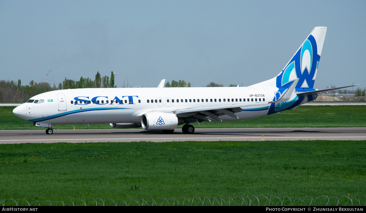 Aircraft Photo of UP-B3734 | Boeing 737-8HX | SCAT Airlines | AirHistory.net #684354