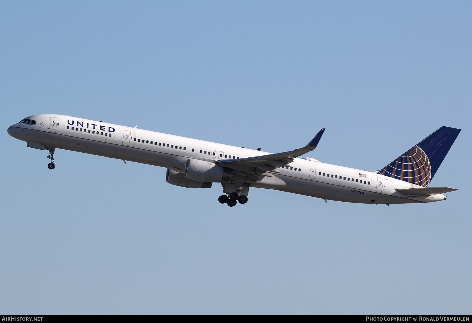 Aircraft Photo of N73860 | Boeing 757-33N | United Airlines | AirHistory.net #684357