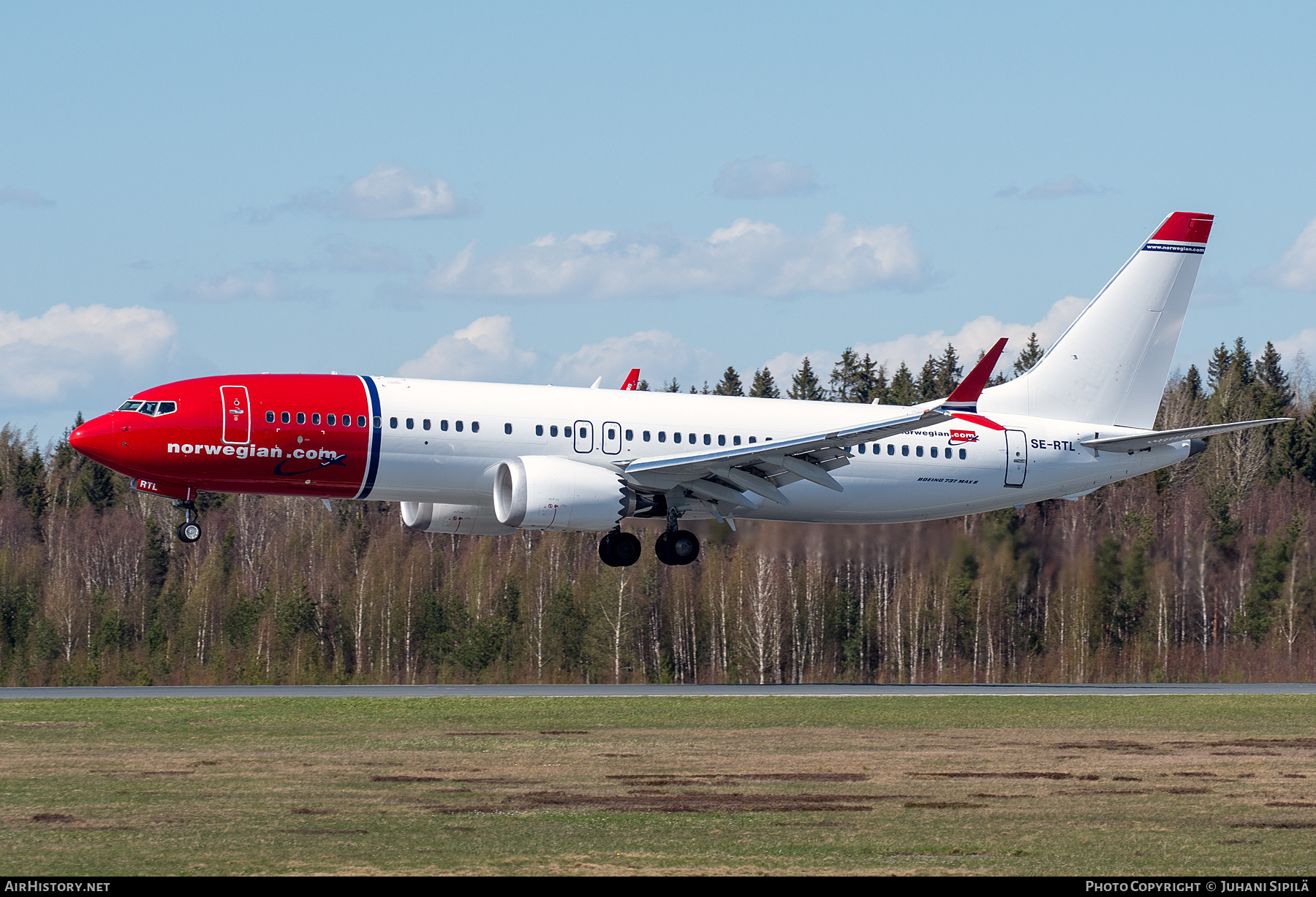 Aircraft Photo of SE-RTL | Boeing 737-8 Max 8 | Norwegian | AirHistory.net #684480