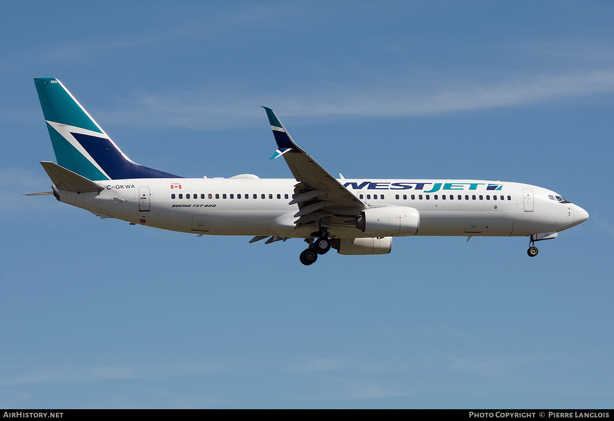 Aircraft Photo of C-GKWA | Boeing 737-8CT | WestJet | AirHistory.net #684593