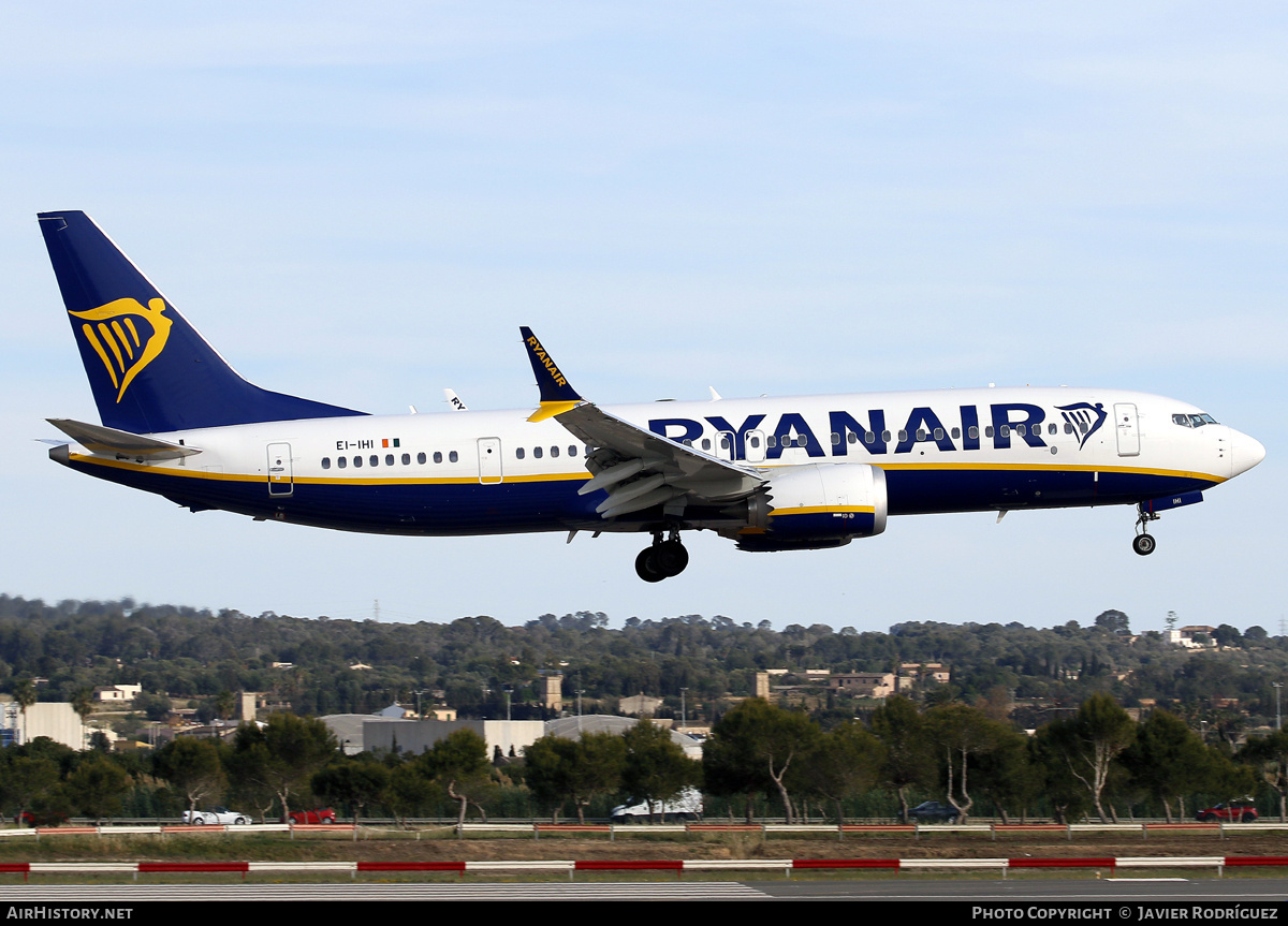 Aircraft Photo of EI-IHI | Boeing 737-8200 Max 200 | Ryanair | AirHistory.net #684642