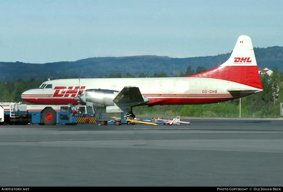 Aircraft Photo of OO-DHB | Convair 580/F | DHL Worldwide Express | AirHistory.net #684644