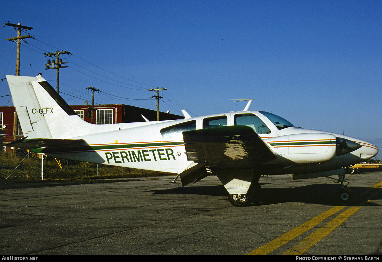 Aircraft Photo of C-GEFX | Beech B55B Baron (95-B55) | Perimeter Aviation | AirHistory.net #684702