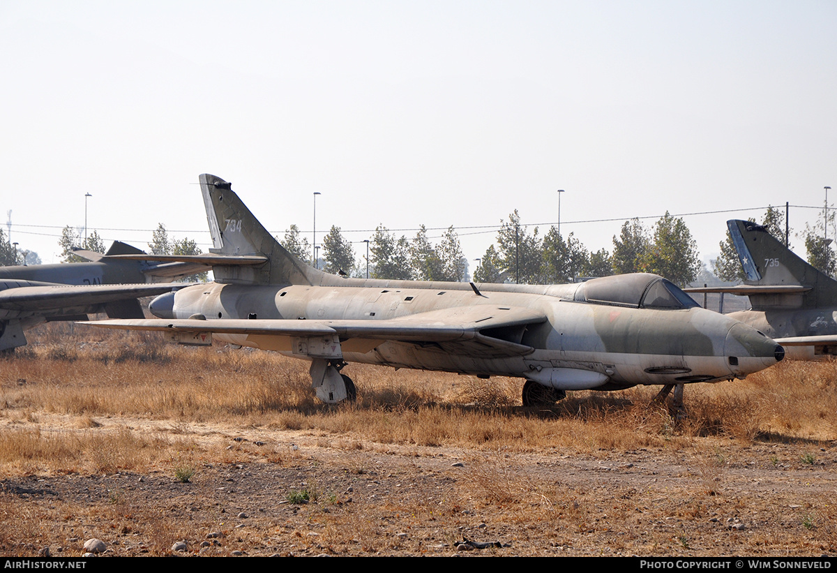 Aircraft Photo of 734 | Hawker Hunter FR71A | Chile - Air Force | AirHistory.net #684708