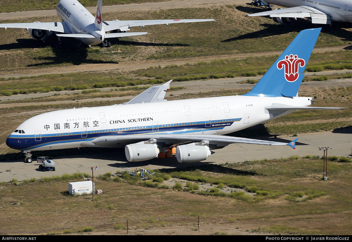Aircraft Photo of B-6138 | Airbus A380-841 | China Southern Airlines | AirHistory.net #684762