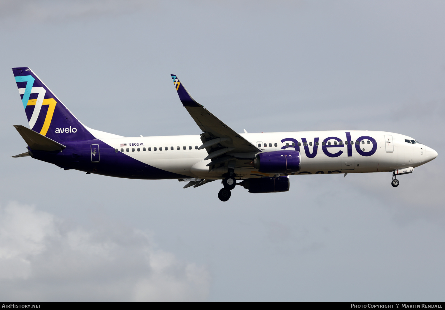 Aircraft Photo of N805VL | Boeing 737-86N | Avelo Airlines | AirHistory.net #684767