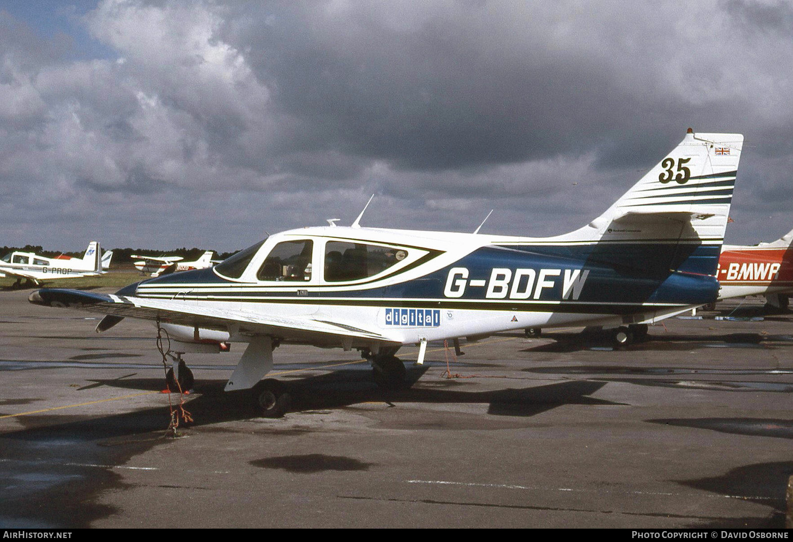Aircraft Photo of G-BDFW | Rockwell Commander 112A | AirHistory.net #684784