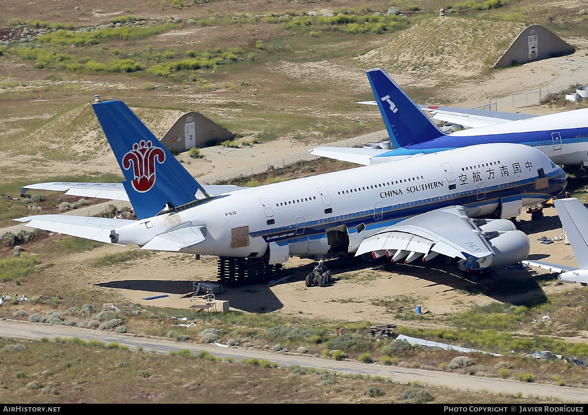 Aircraft Photo of B-6136 | Airbus A380-841 | China Southern Airlines | AirHistory.net #684829
