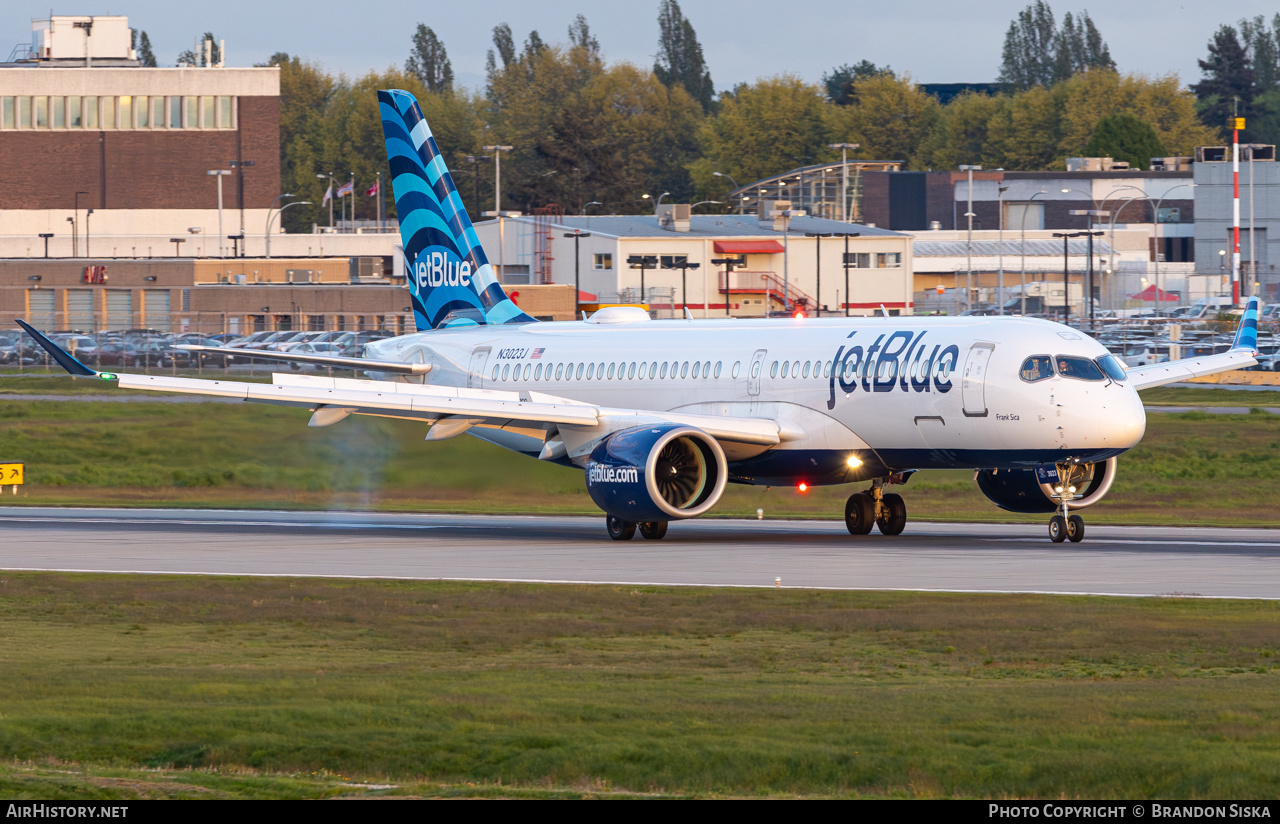 Aircraft Photo of N3023J | Airbus A220-371 (BD-500-1A11) | JetBlue Airways | AirHistory.net #684885