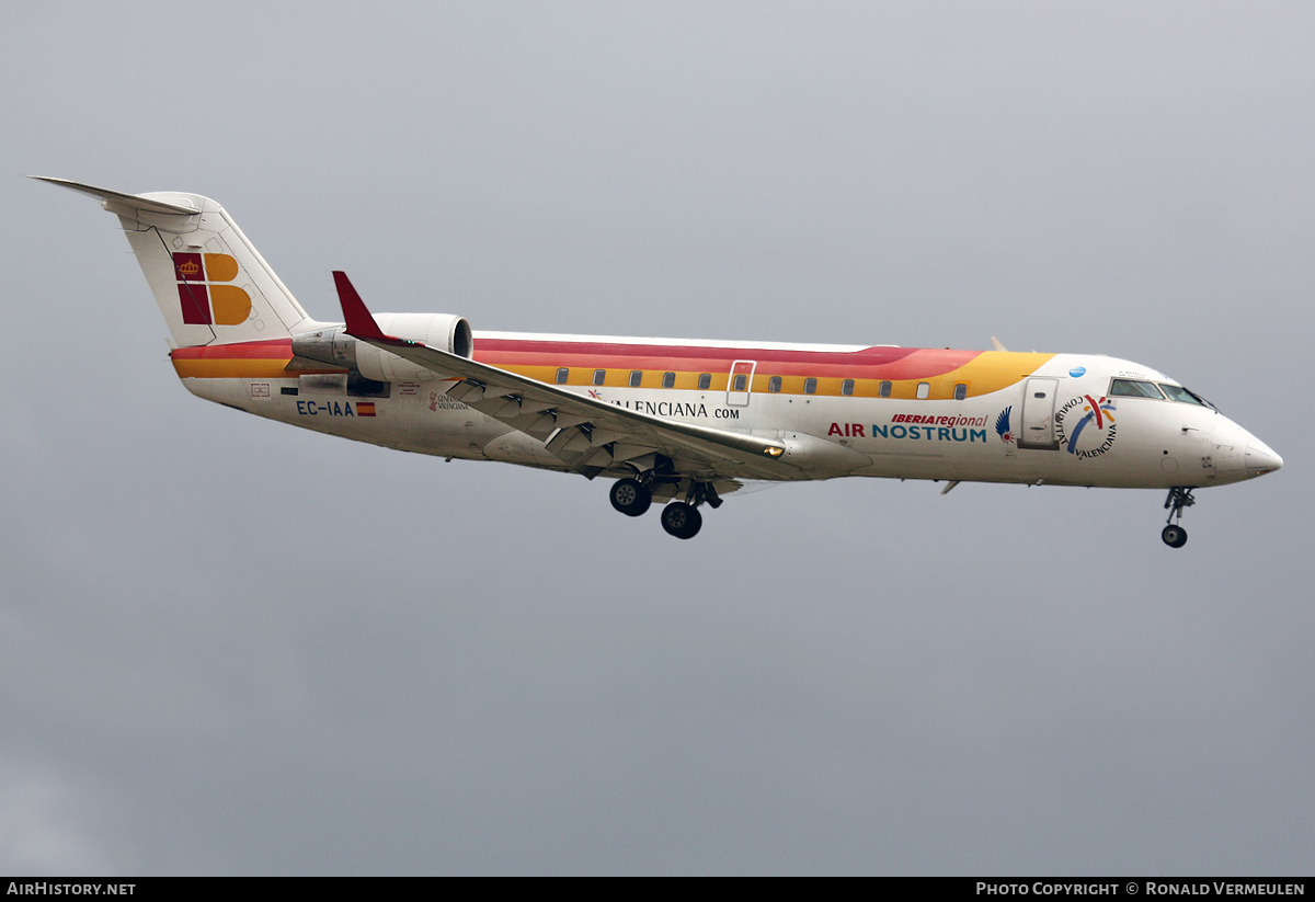 Aircraft Photo of EC-IAA | Bombardier CRJ-200ER (CL-600-2B19) | Iberia Regional | AirHistory.net #684918