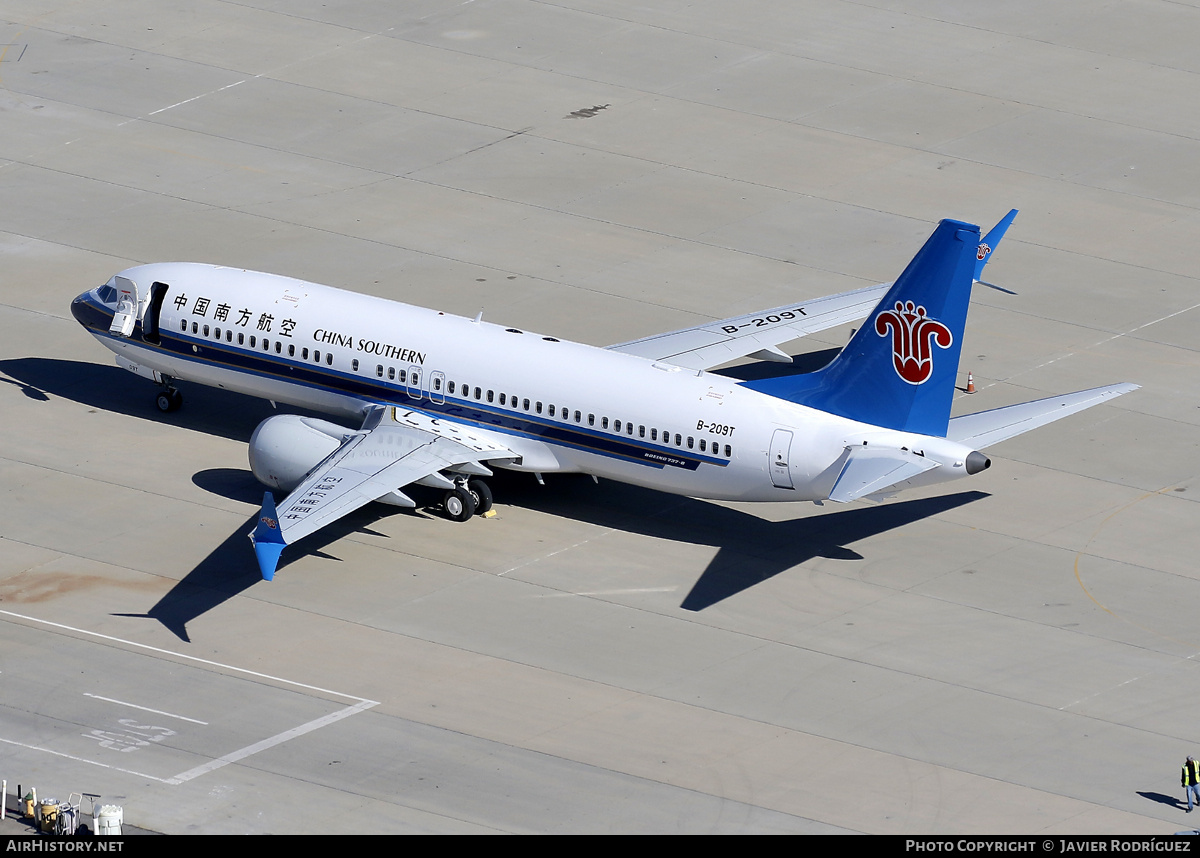 Aircraft Photo of B-209T | Boeing 737-8 Max 8 | China Southern Airlines | AirHistory.net #684971