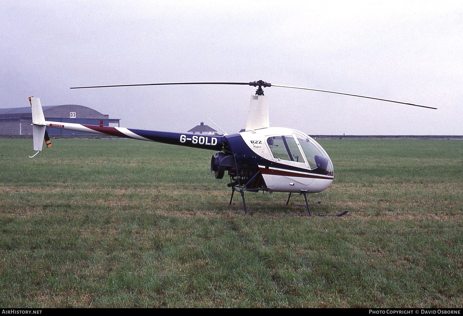 Aircraft Photo of G-SOLD | Robinson R-22 Alpha | AirHistory.net #685128