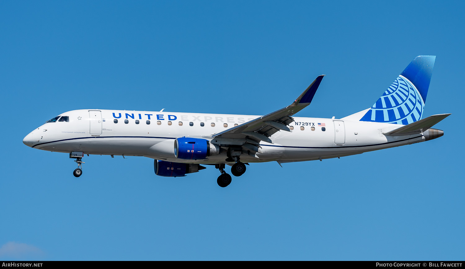 Aircraft Photo of N729YX | Embraer 170LR (ERJ-170-100LR) | United Express | AirHistory.net #685155