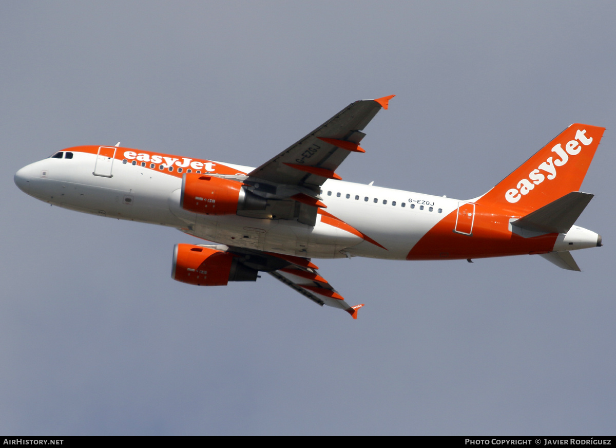 Aircraft Photo of G-EZGJ | Airbus A319-111 | EasyJet | AirHistory.net #685231
