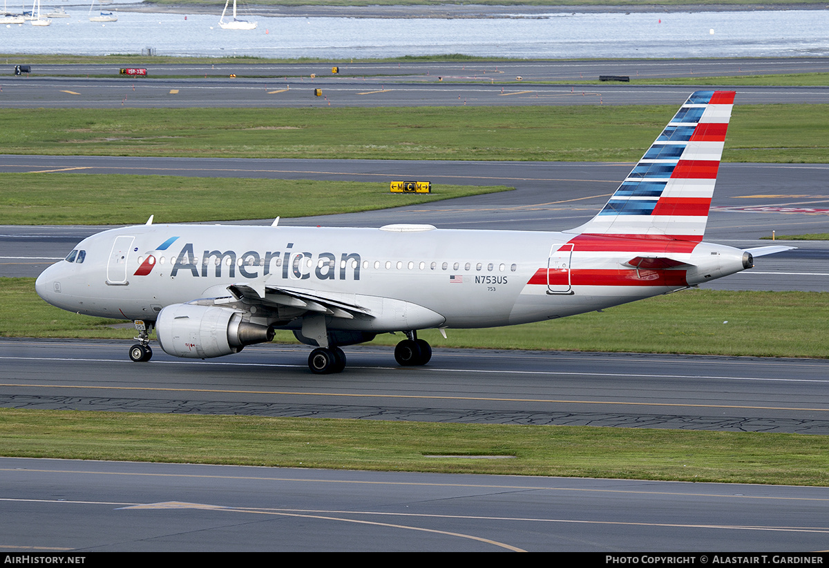 Aircraft Photo of N753US | Airbus A319-112 | American Airlines | AirHistory.net #685253