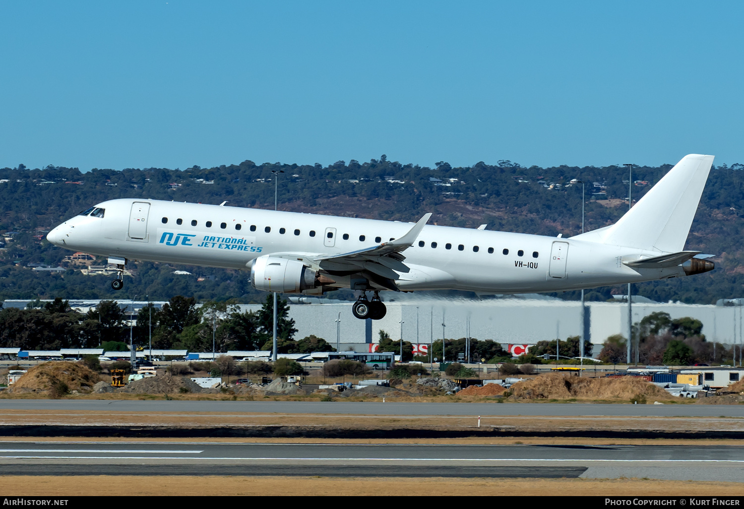 Aircraft Photo of VH-IQU | Embraer 190AR (ERJ-190-100IGW) | NJE - National Jet Express | AirHistory.net #685254