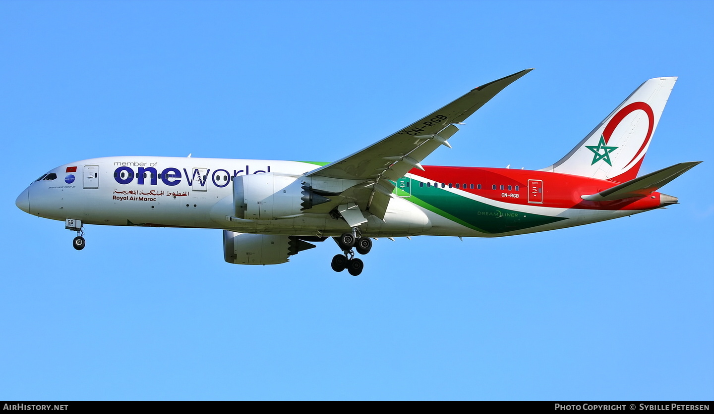 Aircraft Photo of CN-RGB | Boeing 787-8 Dreamliner | Royal Air Maroc - RAM | AirHistory.net #685331