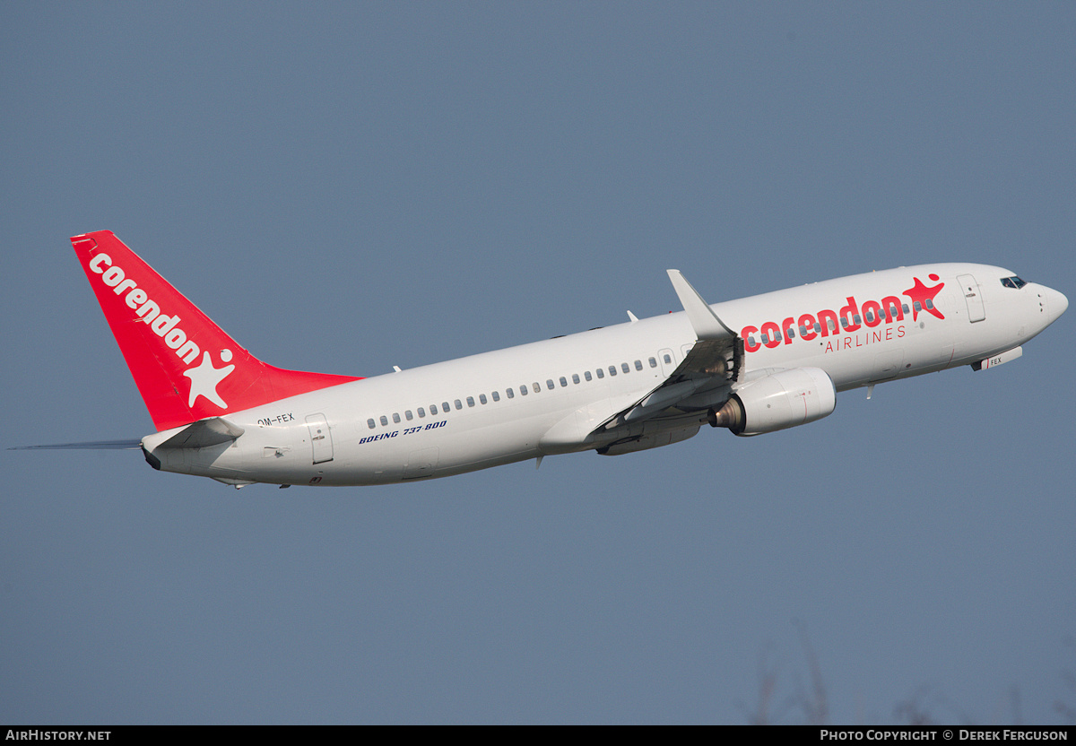 Aircraft Photo of OM-FEX | Boeing 737-8Q8 | Corendon Airlines | AirHistory.net #685371