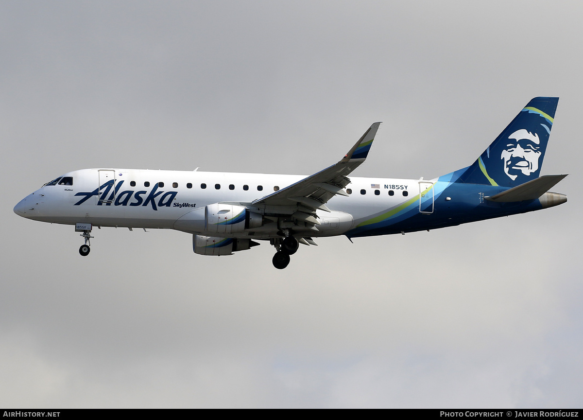 Aircraft Photo of N185SY | Embraer 175LR (ERJ-170-200LR) | Alaska Airlines | AirHistory.net #685468