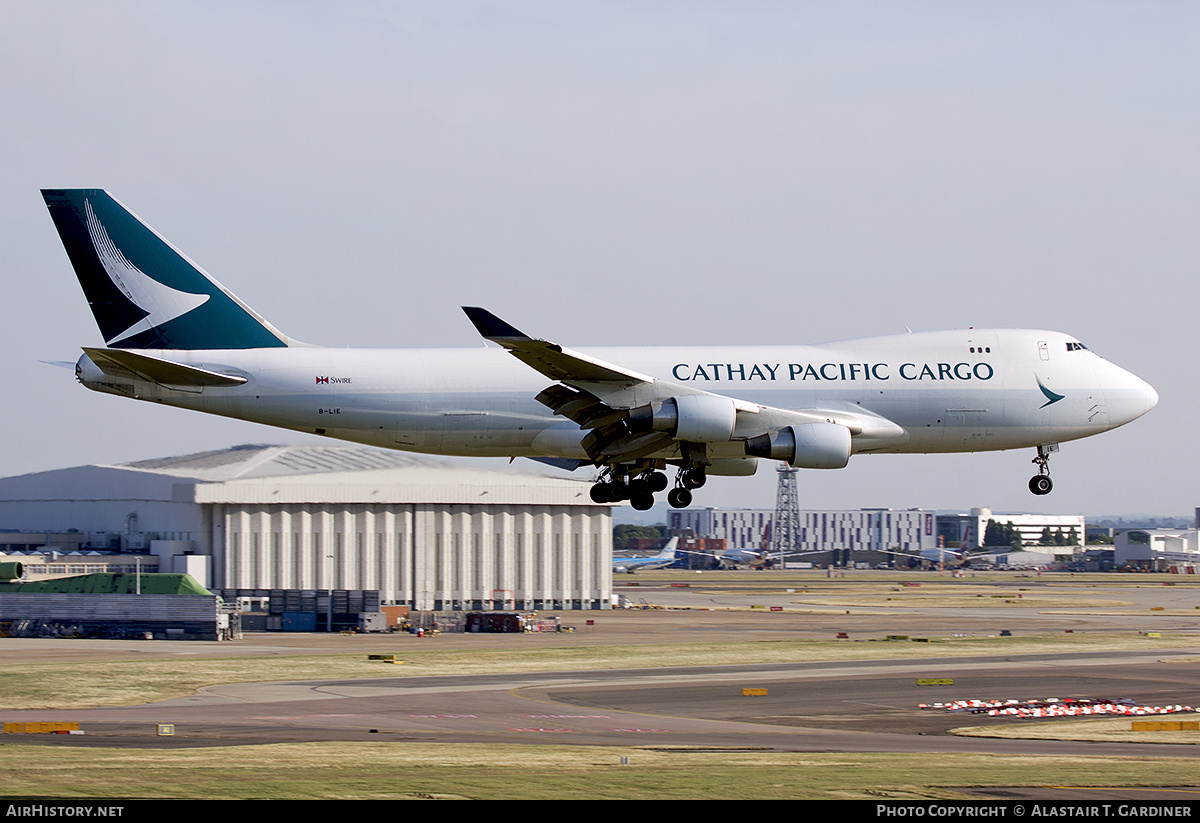 Aircraft Photo of B-LIE | Boeing 747-467F/ER/SCD | Cathay Pacific Airways Cargo | AirHistory.net #685479