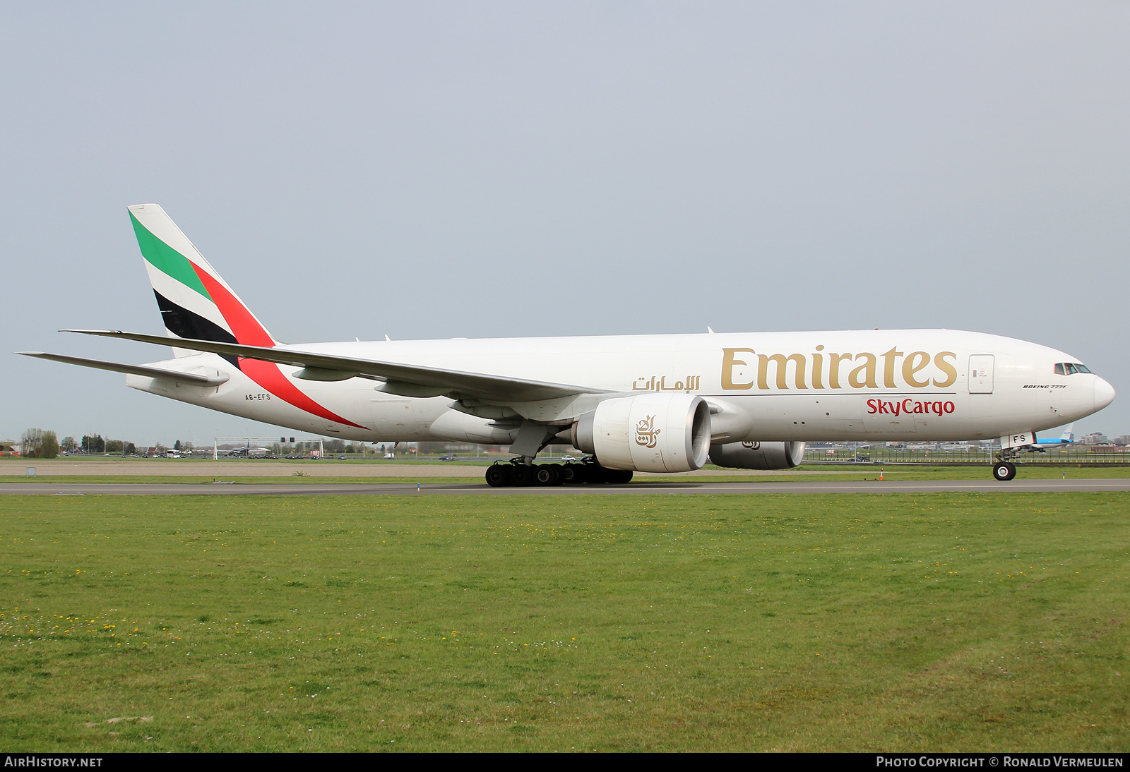 Aircraft Photo of A6-EFS | Boeing 777-F1H | Emirates SkyCargo | AirHistory.net #685547