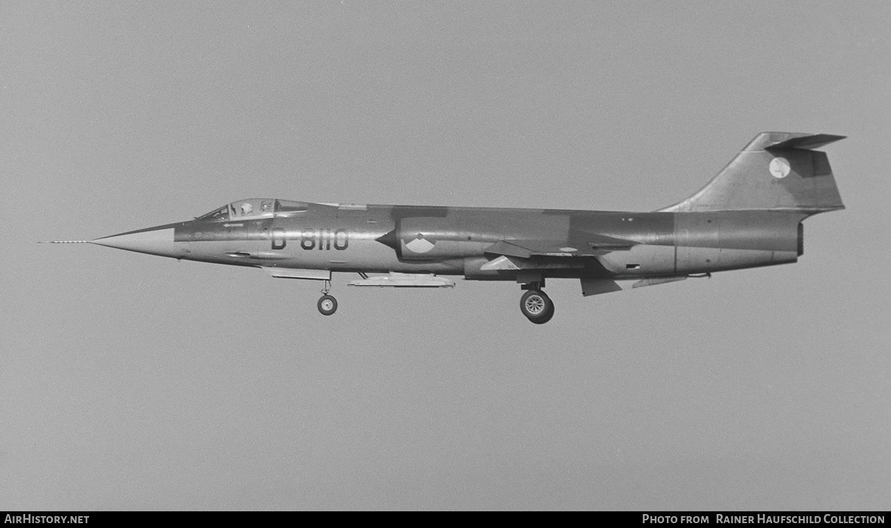 Aircraft Photo of D-8110 | Lockheed F-104G Starfighter | Netherlands - Air Force | AirHistory.net #685630