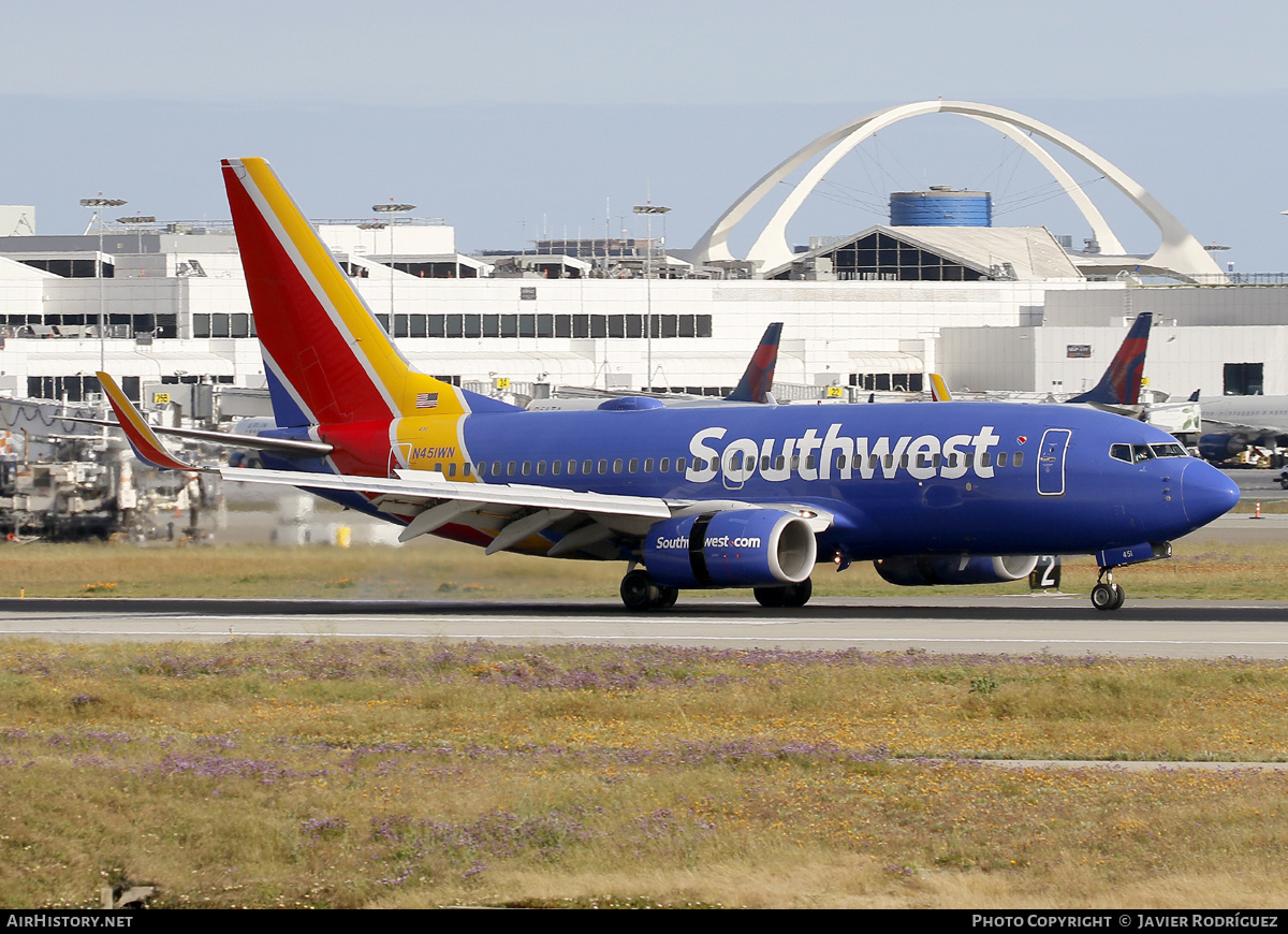Aircraft Photo of N451WN | Boeing 737-7H4 | Southwest Airlines | AirHistory.net #685707