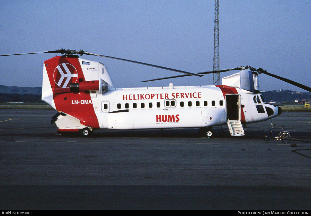 Aircraft Photo of LN-OMA | Boeing Vertol 234LR | Helikopter Service | AirHistory.net #685728