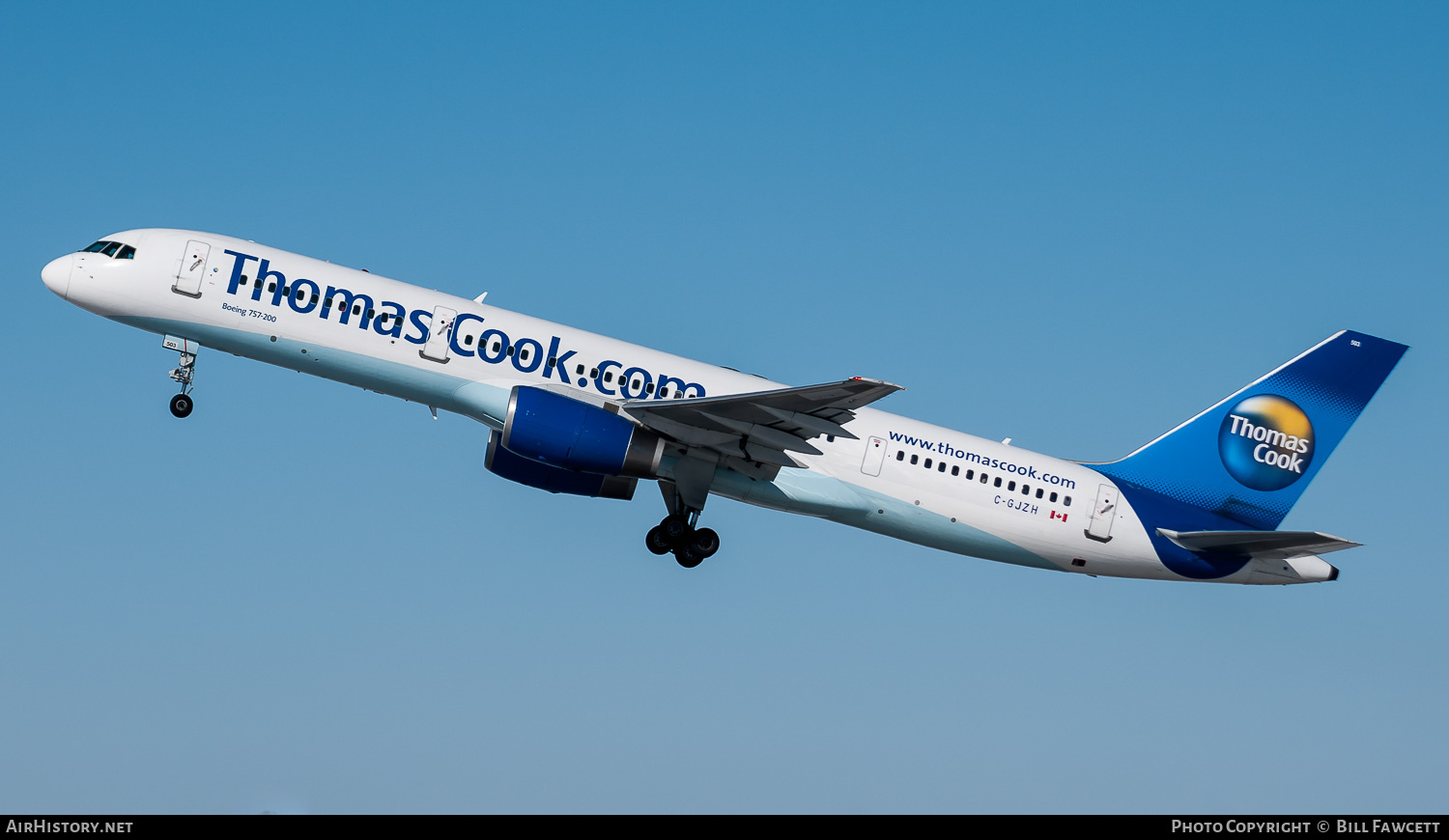 Aircraft Photo of C-GJZH | Boeing 757-25F | Thomas Cook Airlines | AirHistory.net #685739