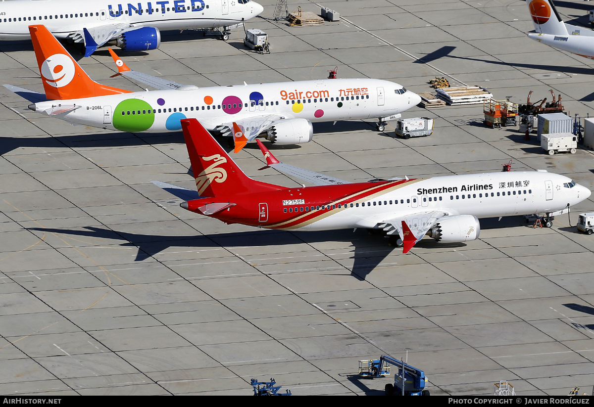 Aircraft Photo of N235BE / B20DZ | Boeing 737-8 Max 8 | Shenzhen Airlines | AirHistory.net #685762