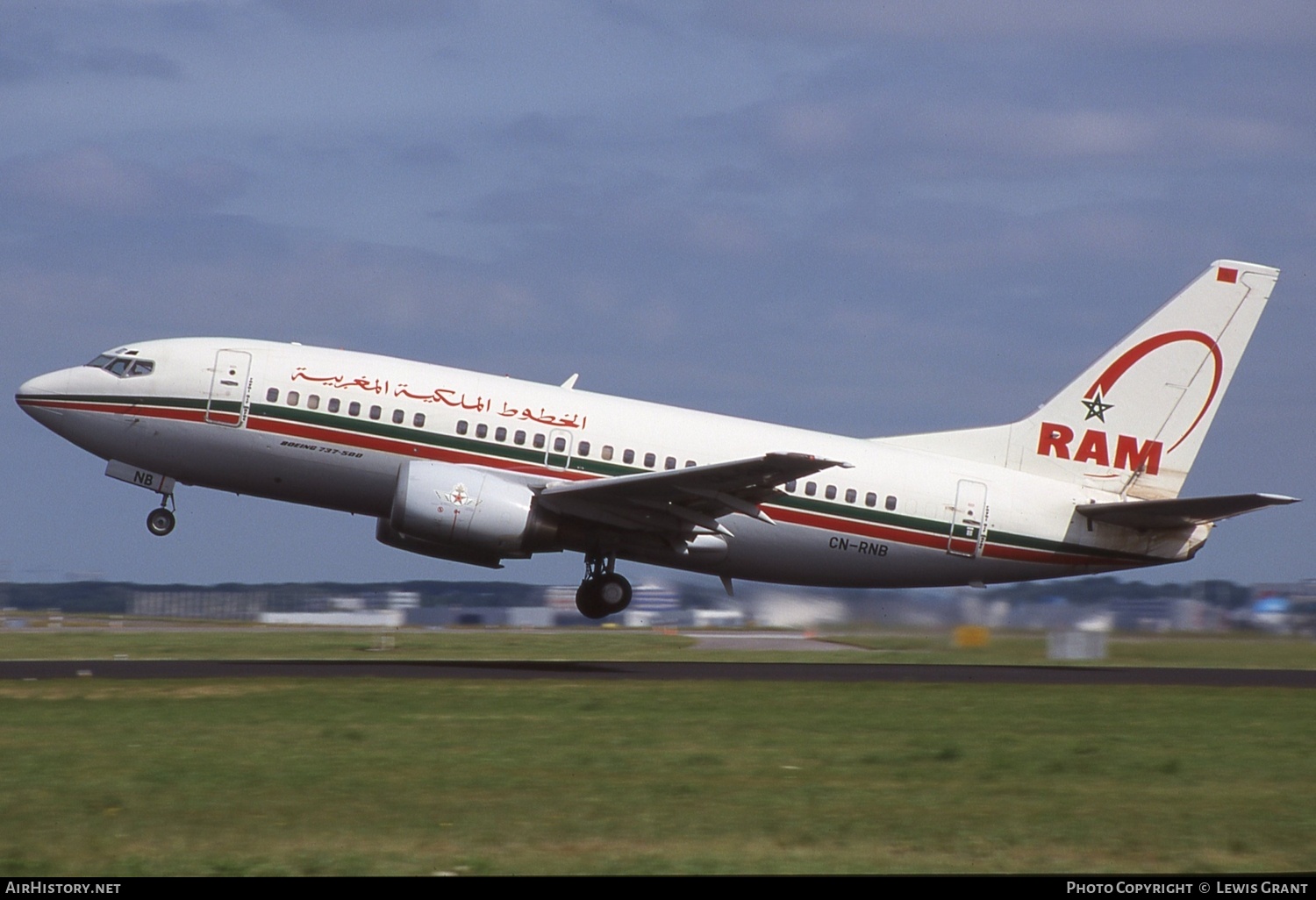 Aircraft Photo of CN-RNB | Boeing 737-5B6 | Royal Air Maroc - RAM | AirHistory.net #685777