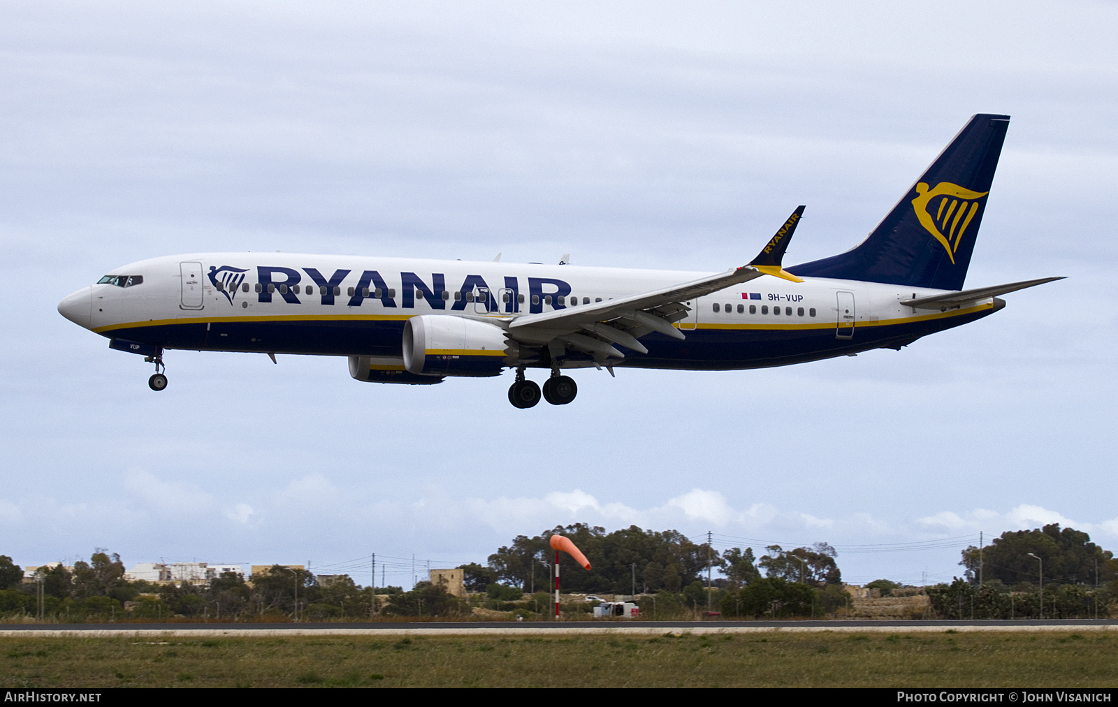 Aircraft Photo of 9H-VUP | Boeing 737-8200 Max 200 | Ryanair | AirHistory.net #685831