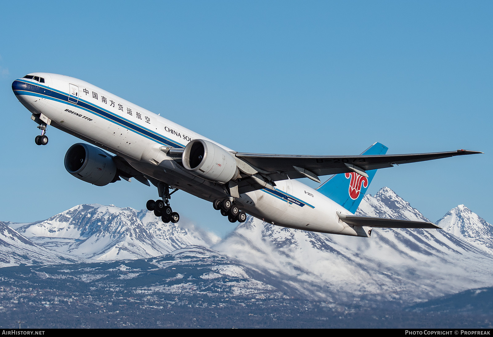 Aircraft Photo of B-2073 | Boeing 777-F1B | China Southern Airlines Cargo | AirHistory.net #685840